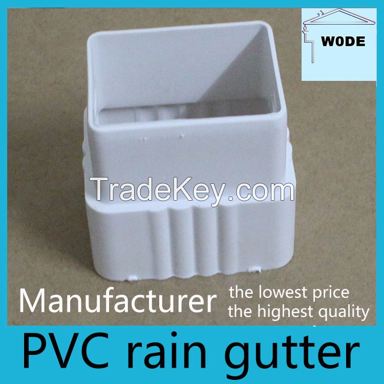 pvc rain water pipe fittings, 90 degree corner, clip, connector