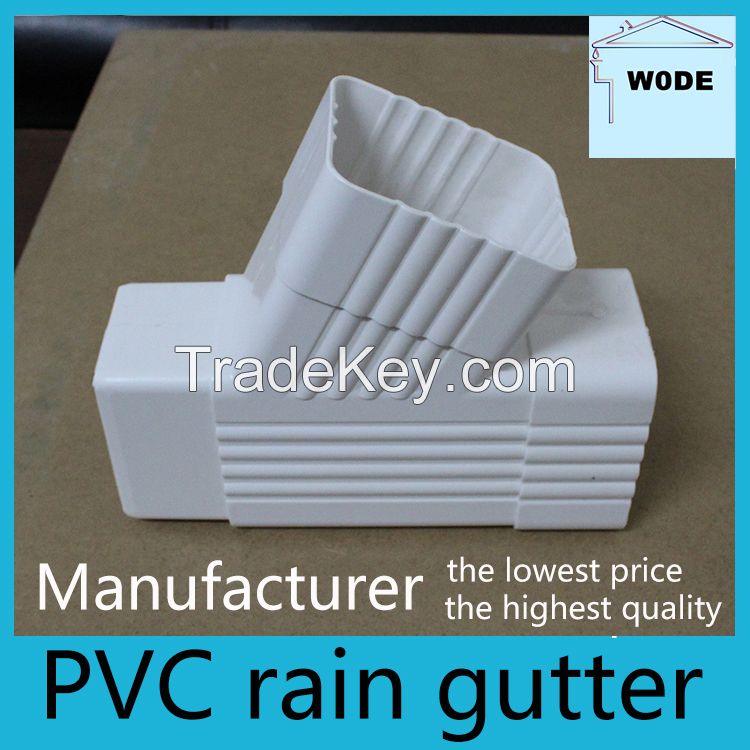 pvc rain water pipe fittings, 90 degree corner, clip, connector