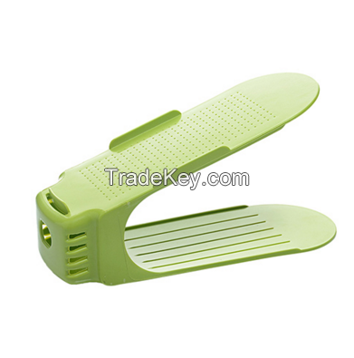 Wholesale Stock New Arrivals Simple Double Plastic Shoes Storage Rack