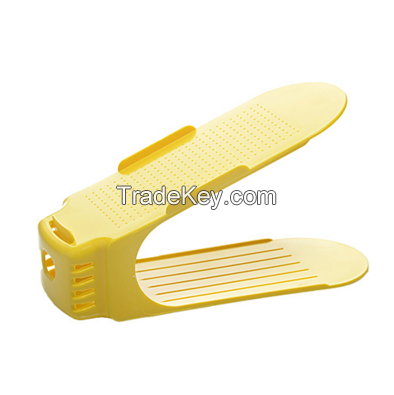 Wholesale Stock New Arrivals Simple Double Plastic Shoes Storage Rack