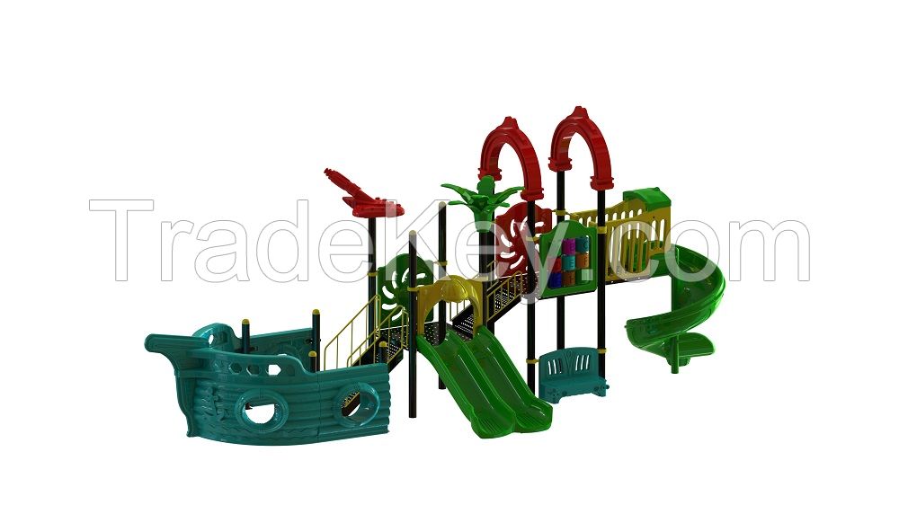 Outdoor Playground Equipment Slide, Swing Set GM-002