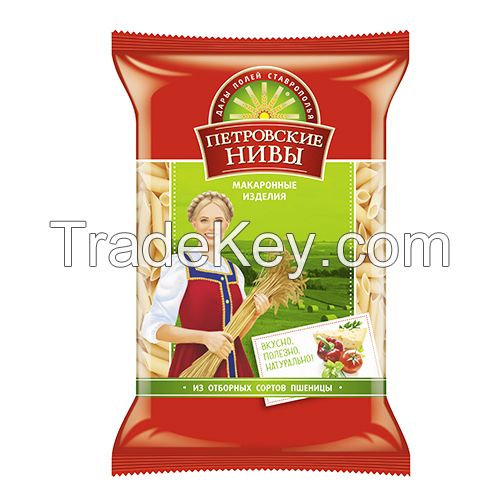 Wheat pasta penne 0, 45 kg TM Petrovskie Nivy