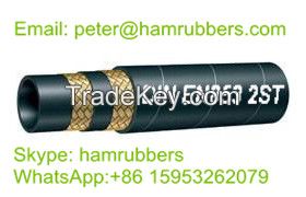 Wire Braided hydraulic hose EN853 2ST