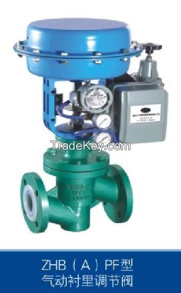 pneumatic actuator lining globe valve 