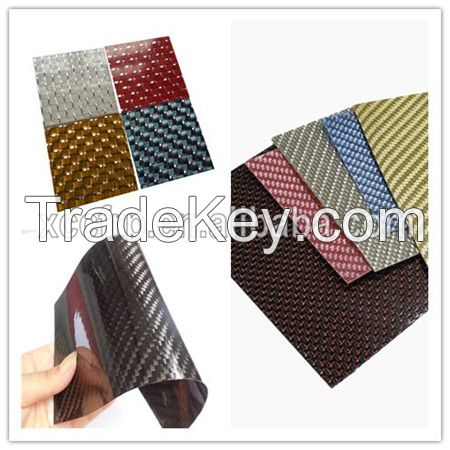 Hot Sale 100% Real flexible Carbon Fiber Decoration Sheet 0.3mm