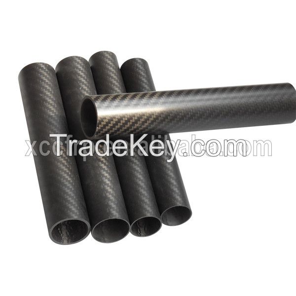 Factory price High Strength 3k Plain Carbon Fiber Tube 12mm Od (12*10*500mm)