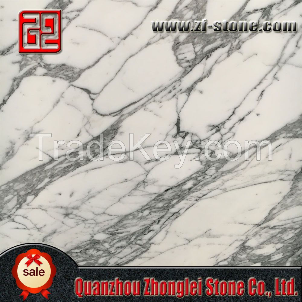 arabescato wormal natural white marble tiles