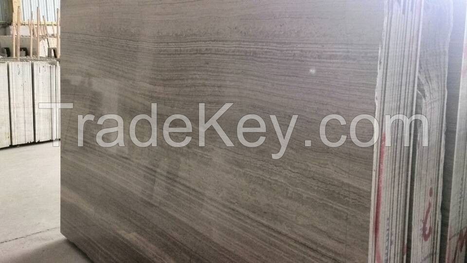 Marble Slab and Marble tile Grey Wood Marble Low price natural china wooden vein gray grey marble