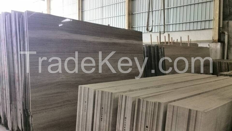 Marble Slab and Marble tile Grey Wood Marble Low price natural china wooden vein gray grey marble