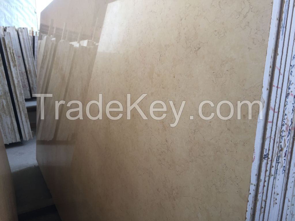 Hot Sale Beige Marble Natural New Beige Marble/Slabs cut to size tiles available