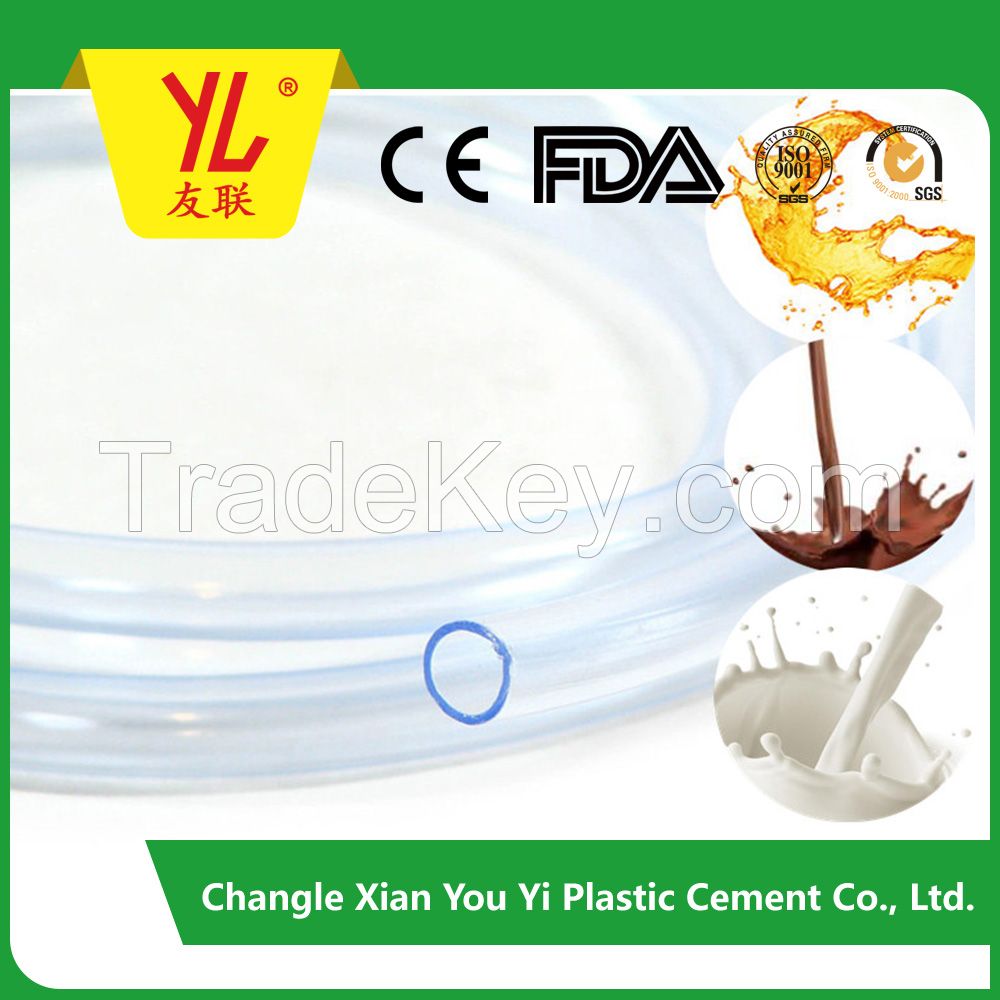 Food grade PVC transparent milk hose