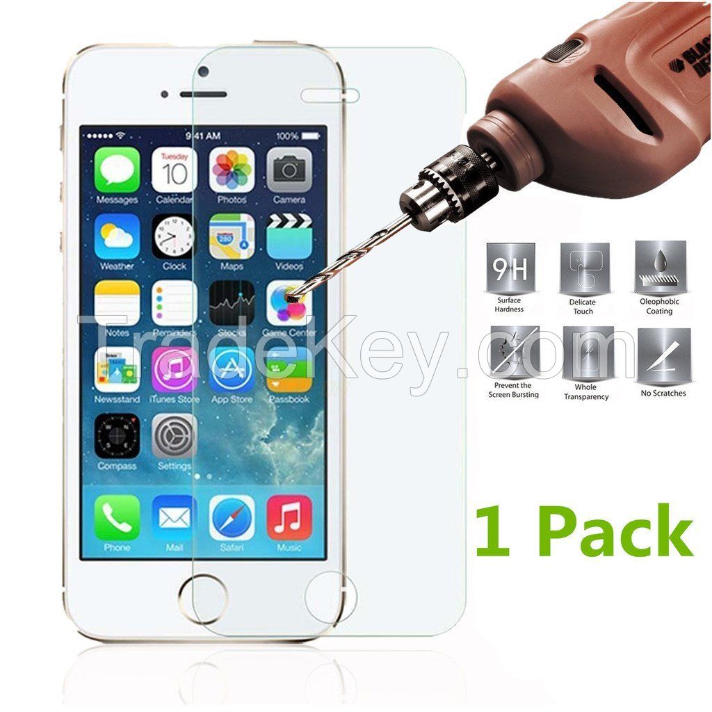 Phone Accessories High Clear Glass Screen Film for iPhone 5 & 5s & 5c