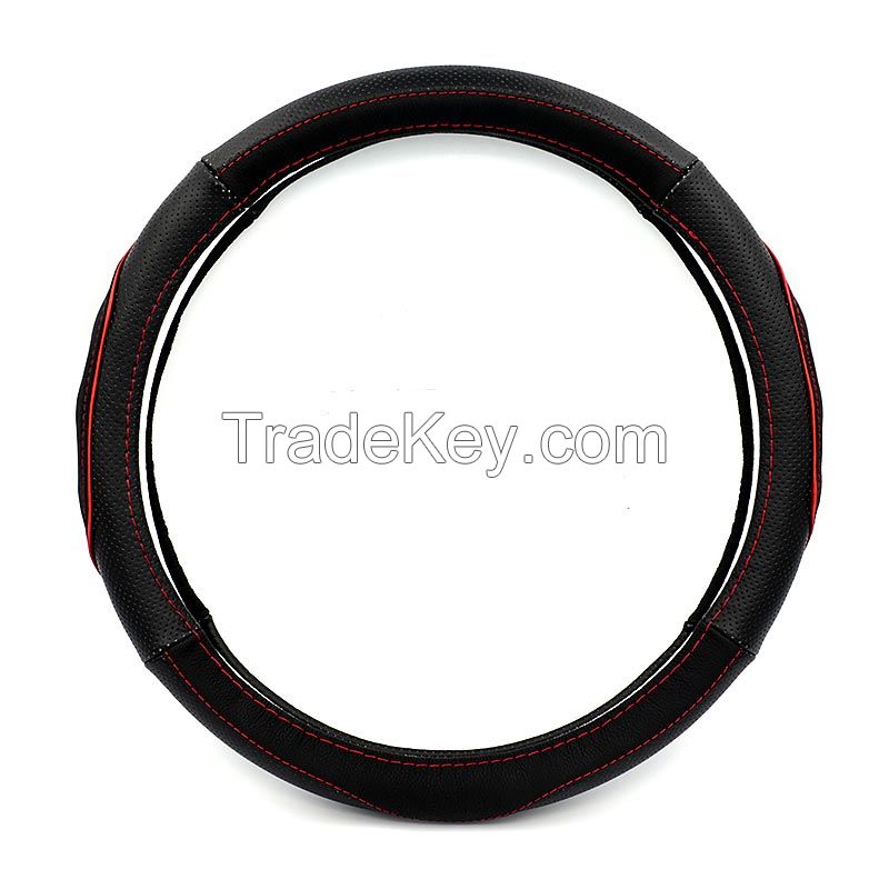 Genuine Leather Steering Wheel Cover, Car Interior Accessories