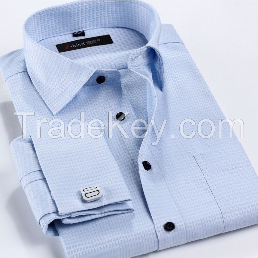 French cuff dress shirt for man