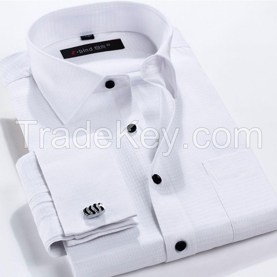 French cuff dress shirt for man