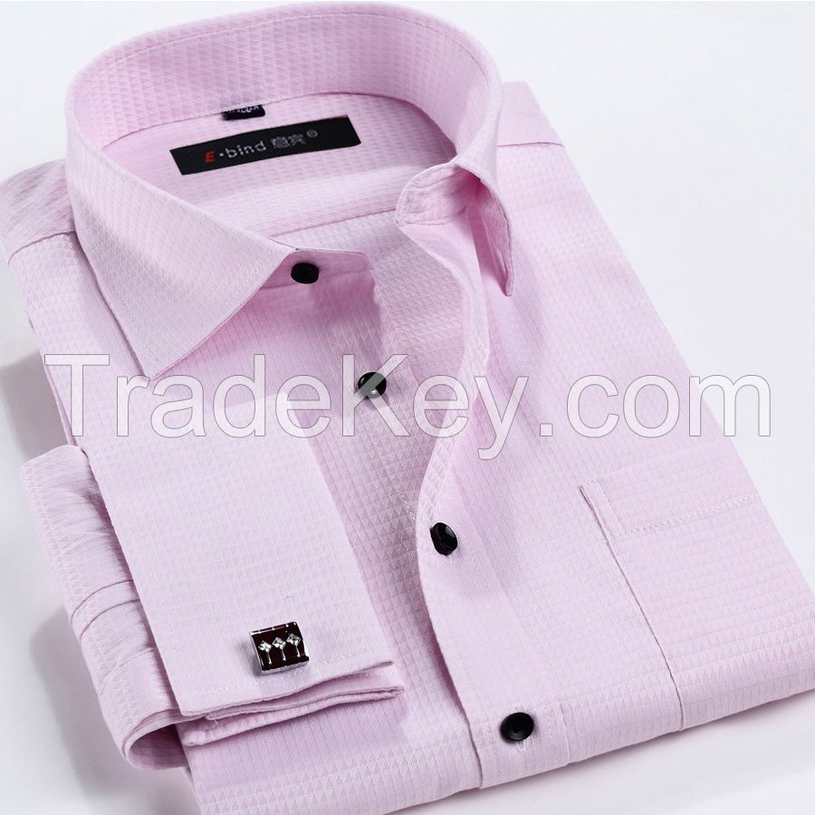 French cuff dress shirt for man