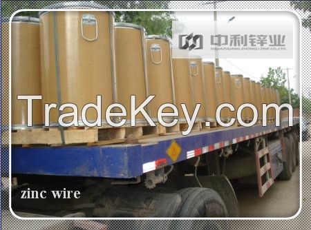 zinc wire type drum packed  thermal spraying anticorrosion