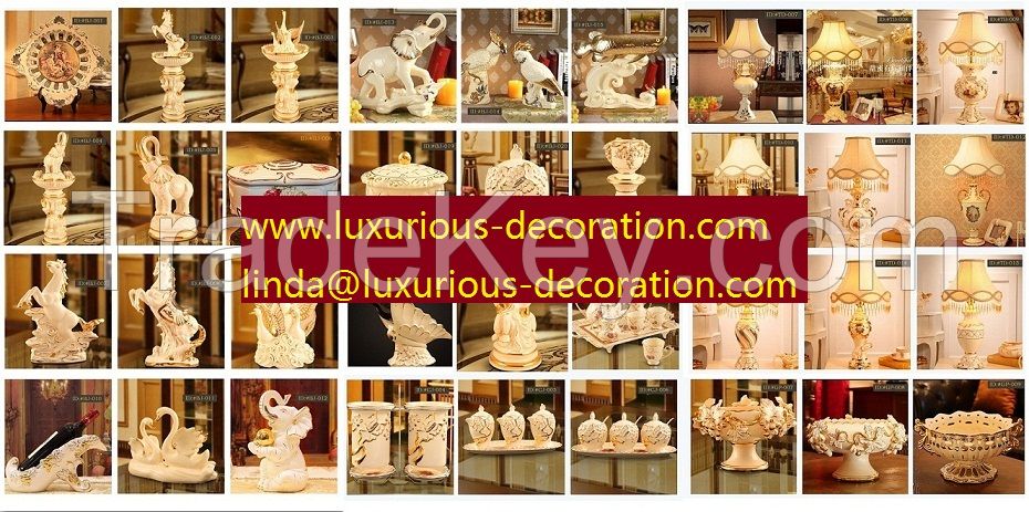 European style luxurious ceramic decoration set