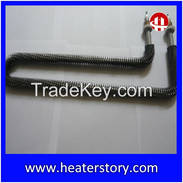 Industrial Electric  Spiral Fins Finned Tubular Air Heater 