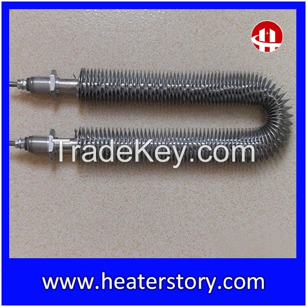 Industrial Electric  Spiral Fins Finned Tubular Air Heater 