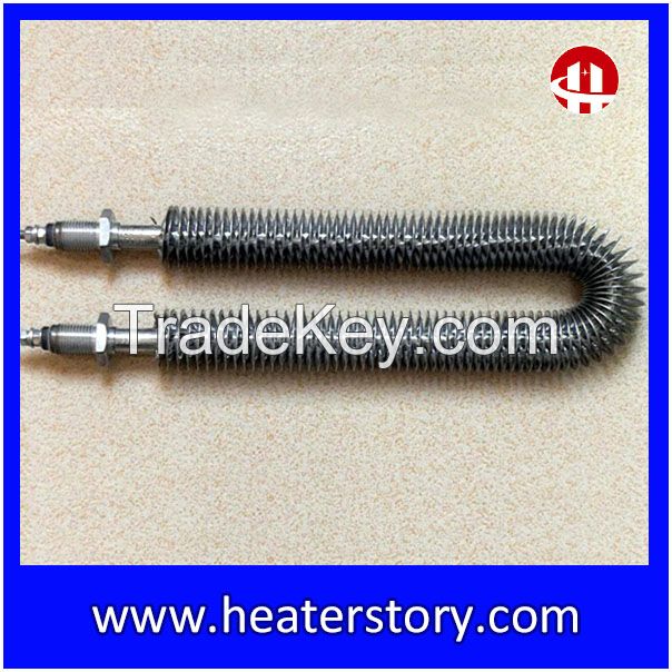 Industrial Electric  Spiral Fins Finned Tubular Air Heater 