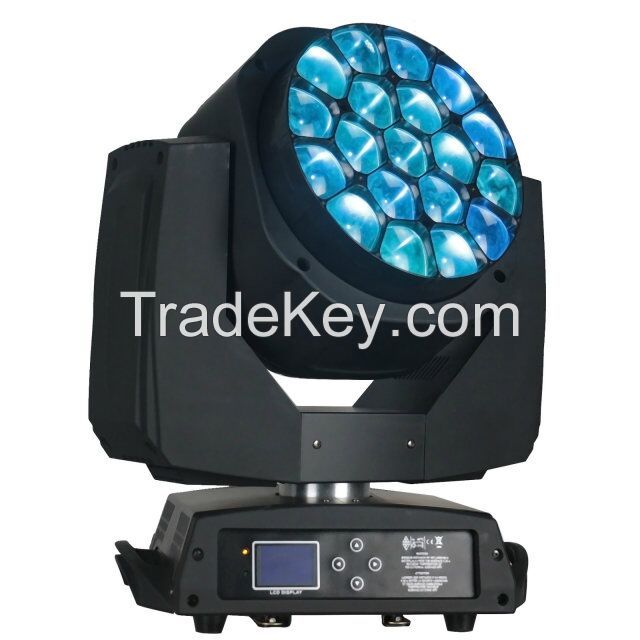 19*15w big bee eye led moving head light hot sale in Dubai