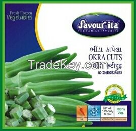 Okra or ladies finger cuts