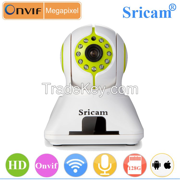 Sricam Wi-Fi Pan Tilt Indoor IP Camera IR-CUT Home security Door sensor 720P HD