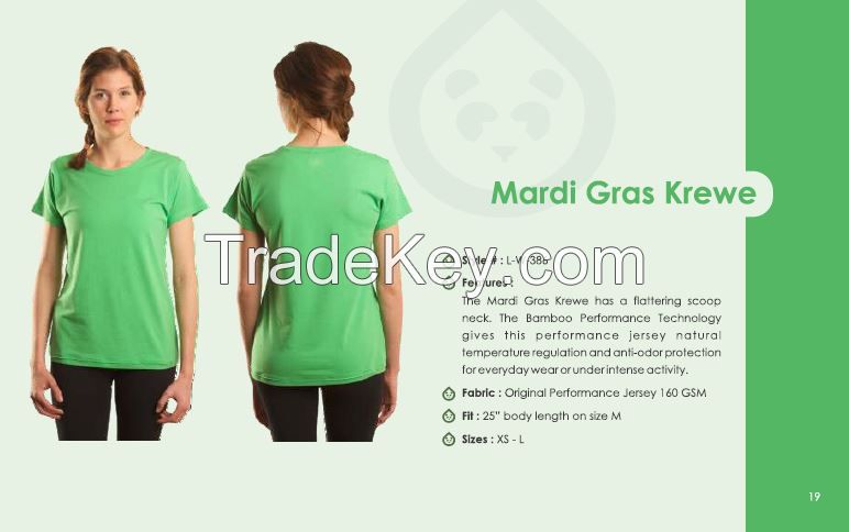 Bamboo Round Neck T-Shirt for Woman