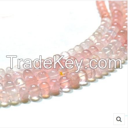 Natural Rose Quartz Gemstone Beads Strand