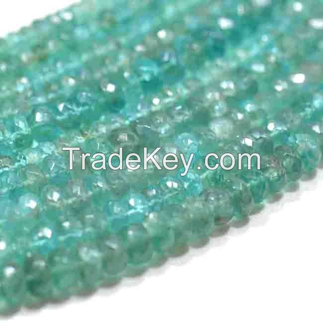 Green Apatite Gemstone Beads