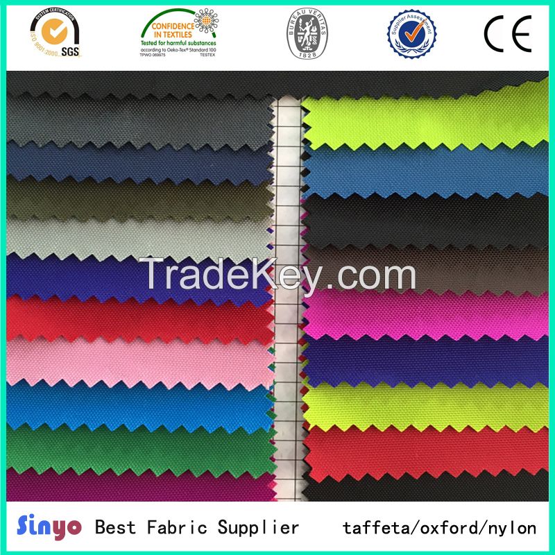 PU/PVC coated 100% polyester 600D oxford fabric for bags/luggage 