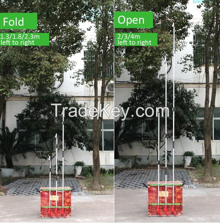 aluminum handlel telescopic high tree branches pole pruner