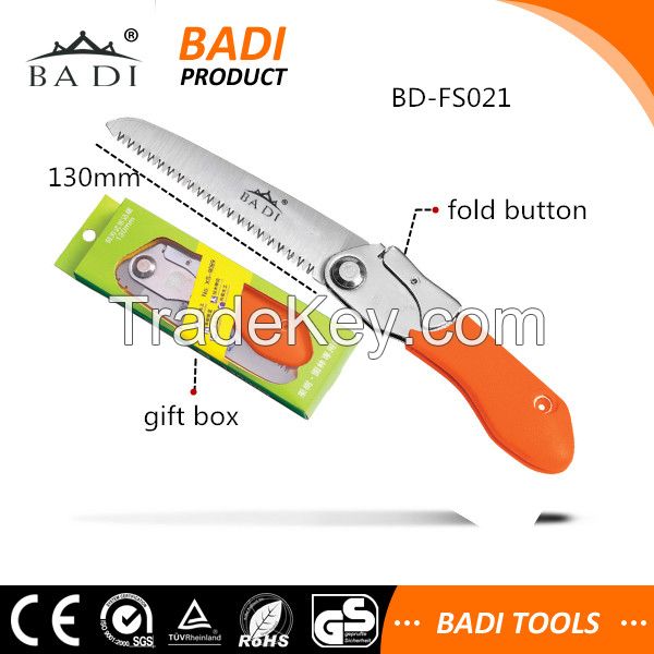 high quality folding hand pruning saw with pocket case