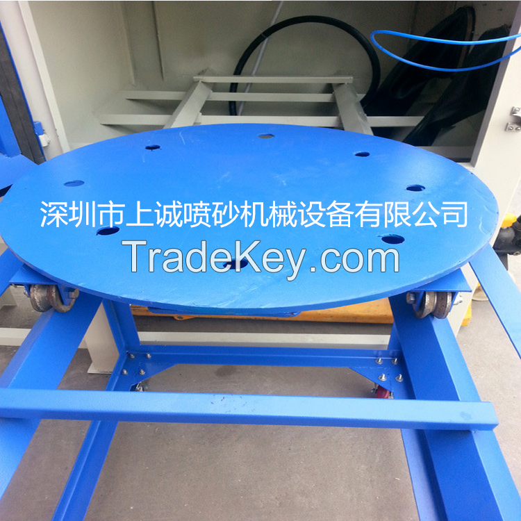 Turntable Sandblasting machine