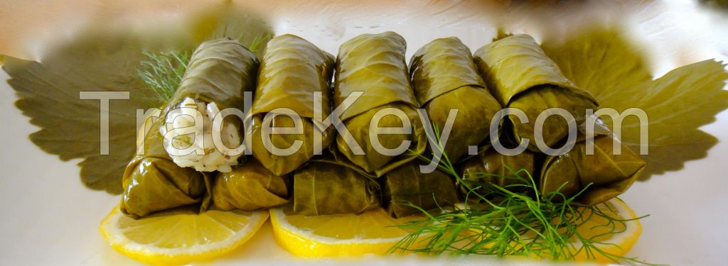 Dolma, Stuffed vine leaves with rice