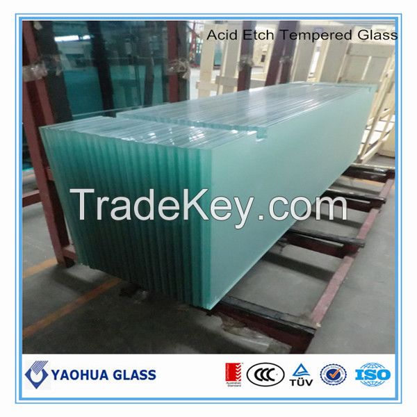 tempered frost glass for shower room