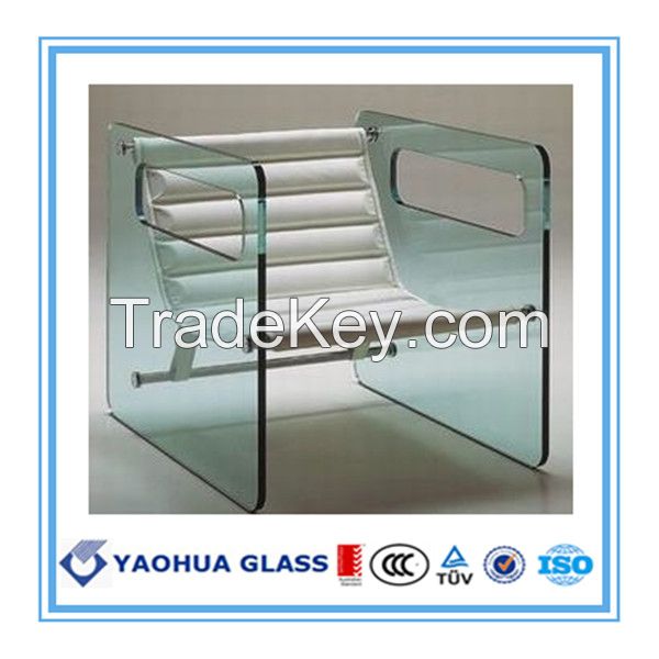 Shaped cutting  glass panel   for stove