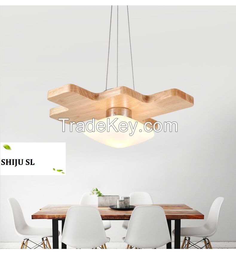 SL LED DIY pendant lamp north european jigsaw puzzle wood pendant lights bedroom jigsaw wood pendant light fixture YJ6008