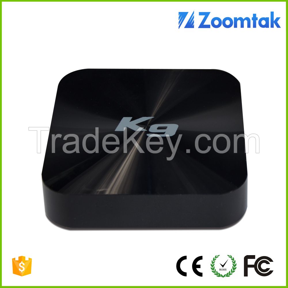 Streaming tv box Zoomtak K9 media player Android TV Box Xbmc tv box