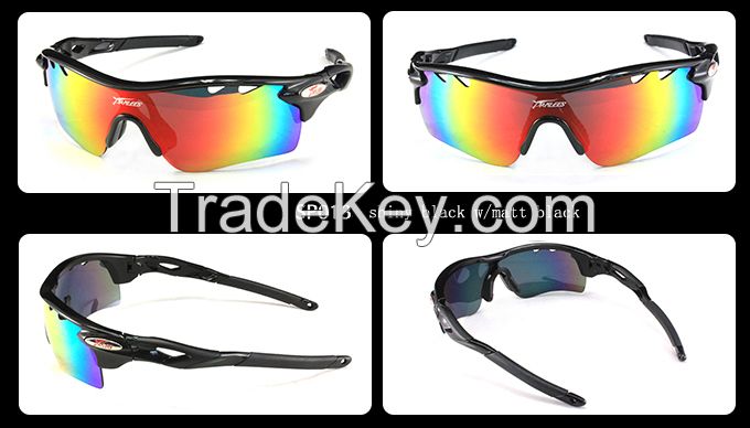 Custom Sport Sunglasses Polarized Interchangeable Lens for Cycling Baseball Running