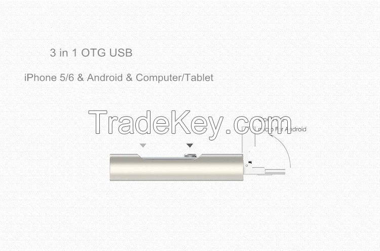 3-in-1 USB flash drive