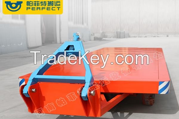 Manual Operated Industrial Flatbed Custom Transfer Trailer with Rings