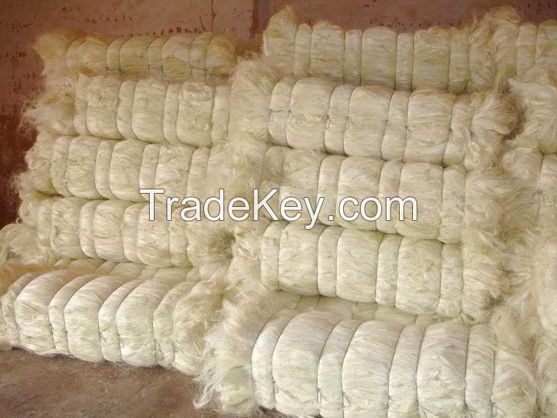 Hot sales 100% Sisal Natural Fiber/ natrual sisal fiber for rope ,sisal twine,sisal fibre