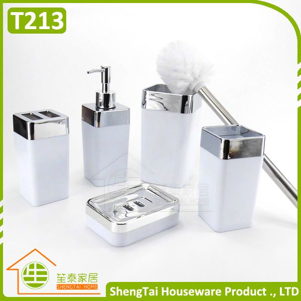 Manufactory Wholesale Cheapest High Quality Plastic Bathroom Set