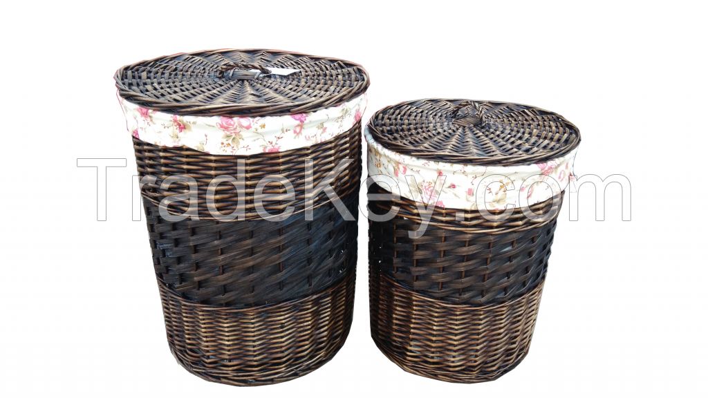 wicker laundry basket fruit basket