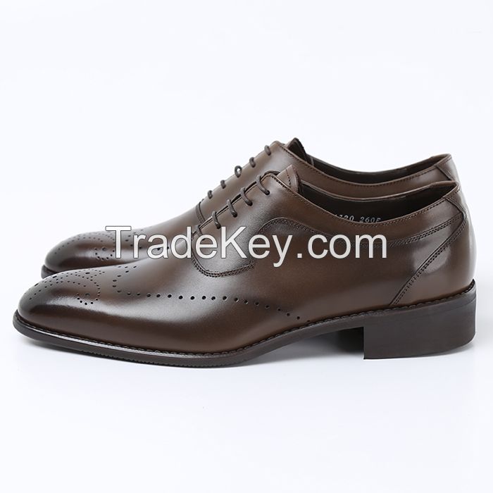 Man&#039;s genuine leather dress shoes, business shoes, casual shoes, nice quality shoes, bespoke