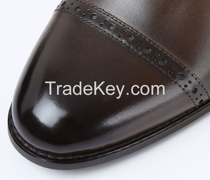 Man's genuine leather dress shoes, business shoes, casual shoes, nice quality shoes, bespoke