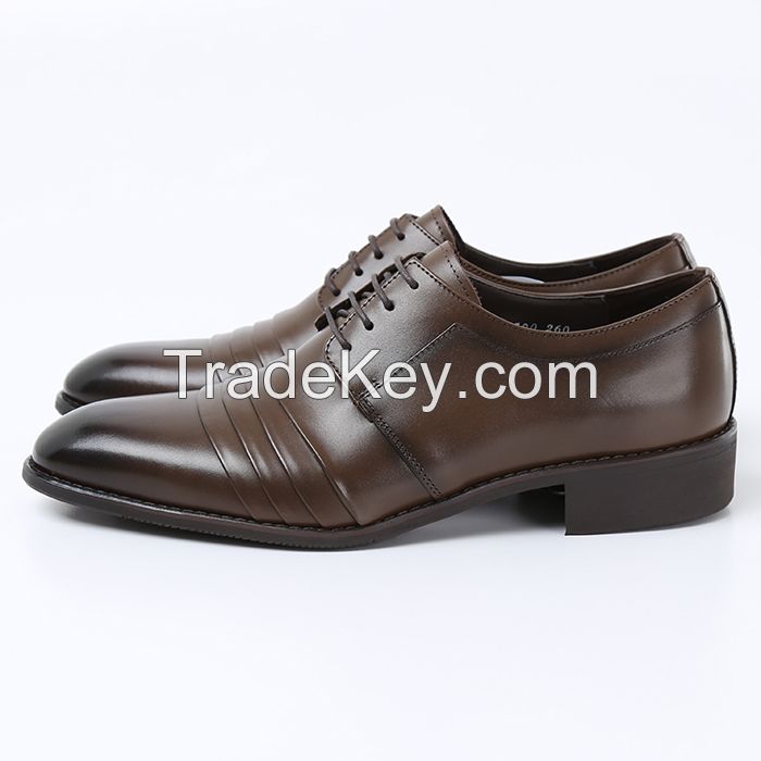 Man&#039;s genuine leather dress shoes, business shoes, casual shoes, nice quality shoes, bespoke