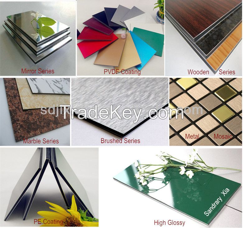 High Quality ACP for 4mm 3mm Wooden Finish acp Sheet